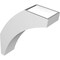 Ekena Millwork 5 1/2-in. W x 18-in. D x 22-in. H Thorton Architectural Grade PVC Knee Brace BRCP055X18X22THR - alternate 4
